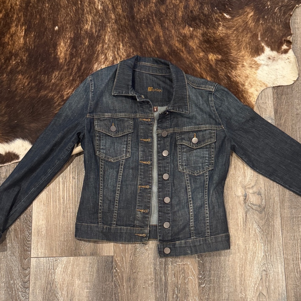 Kut from the Kloth Indigo Denim Trucker Jacket